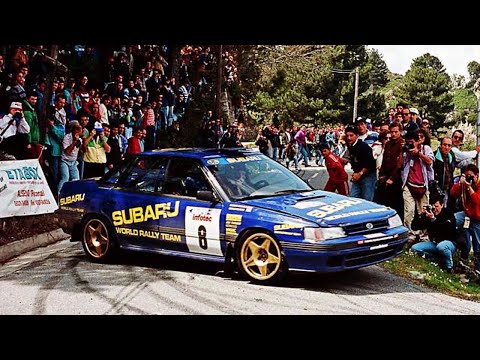 Colin McRae & Subaru Legacy RS - with pure engine sounds (Tour de Corse 1993)