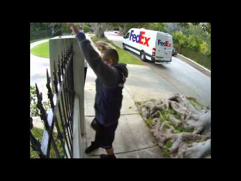 FedEx Guy Throwing My Computer Monitor