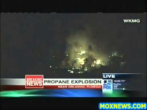 BREAKING! Massive Explosion At Blue Rhino Propane Facility Near Orlando Florida