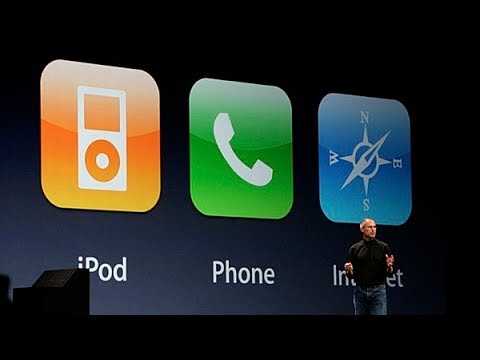 Steve Jobs introduces the original iPhone at Macworld SF (2007)