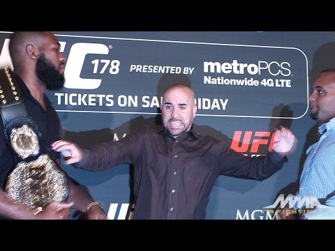 Jon Jones, Daniel Cormier Brawl at UFC 178 Media Day