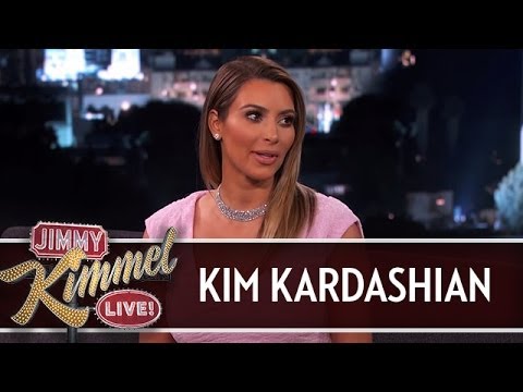 Kim Kardashian on Jimmy Kimmel Live PART 1