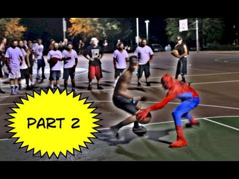 Spiderman Plays Basketball Part 2... Amazing Spiderman 2