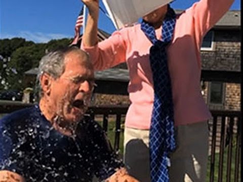 Pres. George W. Bush Takes Ice Bucket Challenge