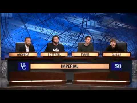 University Challenge - Imperial vs Jesus College Cambridge - Part 1