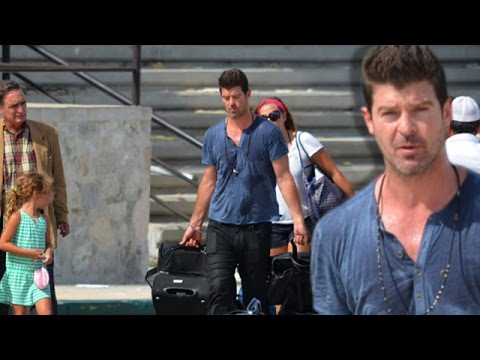 Robin Thicke Stranded in Cabo San Lucas