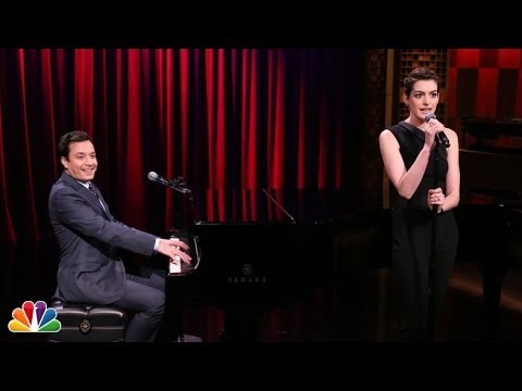 Jimmy Fallon & Anne Hathaway Sing Broadway Versions of Snoop Dogg, 50 Cent, and Kendrick Lamar