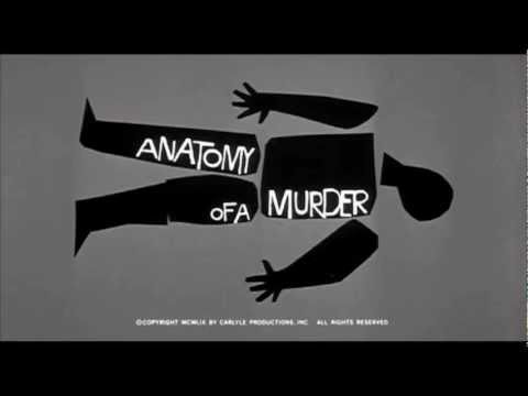 Saul Bass title sequence - Anatomy of a murder (1959)