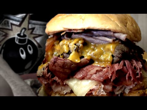 Competitive Eater takes on Arby's Meat Mountain