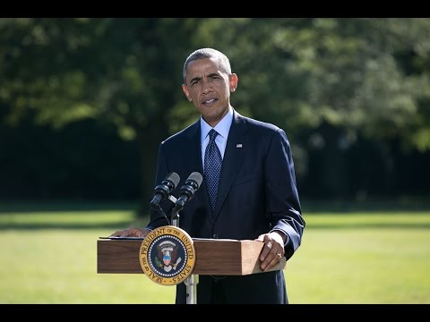 President Obama Delivers a Statement on Airstrikes in Syria