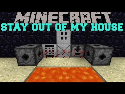 Minecraft: STAY OUT OF MY HOUSE (MINES, LASERS, AND KEYCODES) Security Craft Mod Showcase