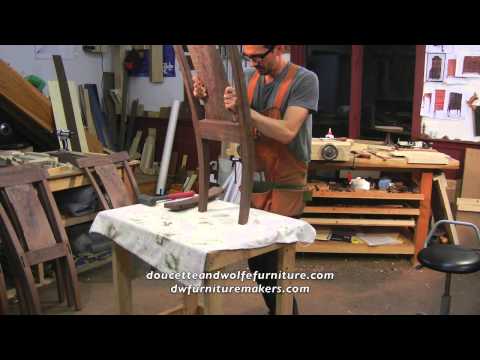 Custom Chair building process by Doucette and Wolfe Furniture Makers