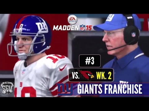 Madden 15 (PS4): New York Giants Online Connected Franchise - EP3 (Week 2 vs Cardinals)