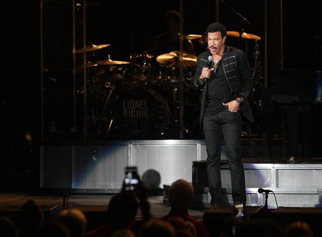 Lionel Richie performs during the All The Hits, All Night Long Tour at The Cruzan Amphitheatre West Palm Beach, Florida - July 15, 2014