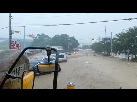 Floods in Busan, South Korea - no comment