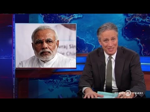 Jon Stewart Reports on Indian Elections 2014 - Modi Vs. Gandhi - 15 May, 2014