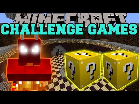 Minecraft: FIRE DEMON CHALLENGE GAMES - Lucky Block Mod - Modded Mini-Game