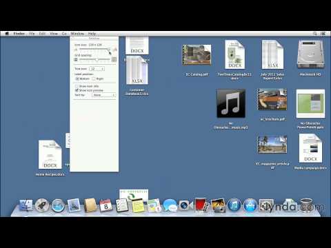 Mac OS X Mavericks tutorial: Organizing items on the desktop | lynda.com