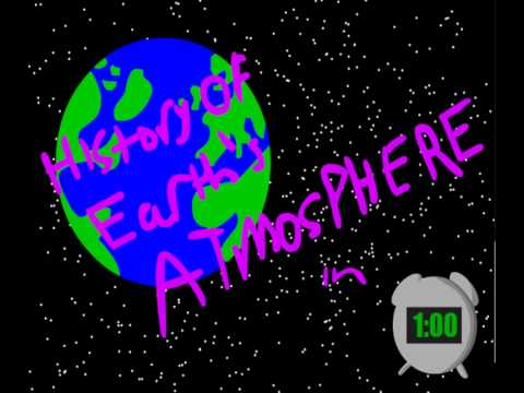 History of earth's atmosphere in 1 minute