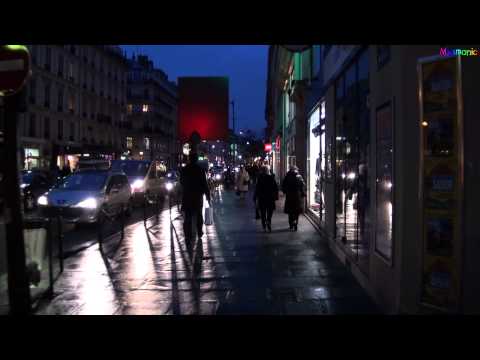 An Evening Stroll Along the Rue de Rivoli in Paris, France