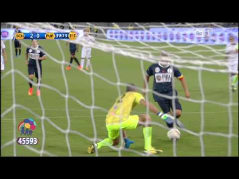 Maradona great pass Roberto Baggio score- match for Peace - Rome 1-9-2014