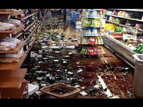 Magnitude 6.1 earthquake hits American Canyon | Napa Valley California 8/24/2014!!!