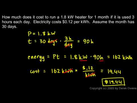 Physics 13.3.3a - The Kilowatt hour