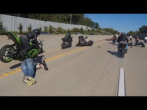 Motorcycle Accident Ride Of The Century ROC 2014 Street Bike Stunts Crash Epic Fail Wreck