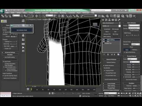 APEX Clothing Tutorial with 3dsMAX using a Trench Coat