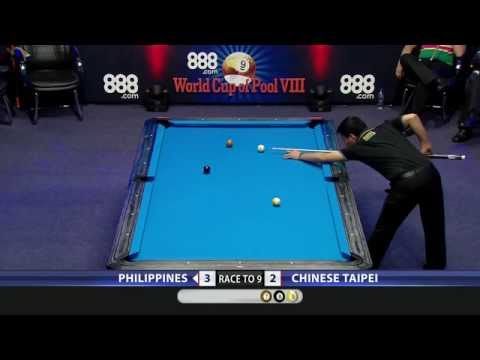 Philippines VS Chinese Taipei HD 1080p - 2013 World Cup of Pool SF