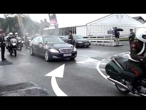 President of Ireland, Michael D. Higgins leaving