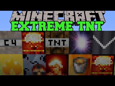 Minecraft: EXTREME TNT (SUPERNOVA, HYDROGEN BOMB, & MORE EXPLOSIVES!) Mod Showcase