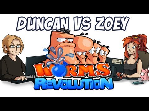 Worms Revolution - Duncan vs Zoey!