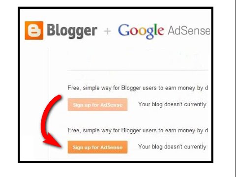 how to enable blogger adsense singup button