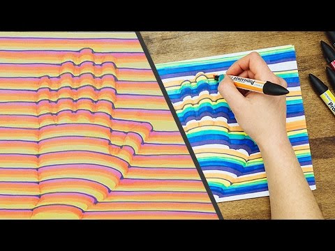 How To Draw Your Hand In 3D