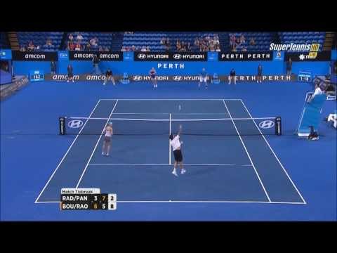 Radwanska/Panfil vs Bouchard/Raonic Hopman Cup 2014 Highlights