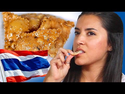 Americans Try Thai Snacks