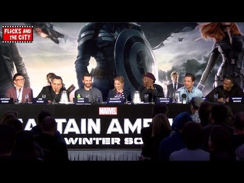 Captain America The Winter Soldier Interviews - Chris Evans, Scarlett Johansson, Samuel L. Jackson