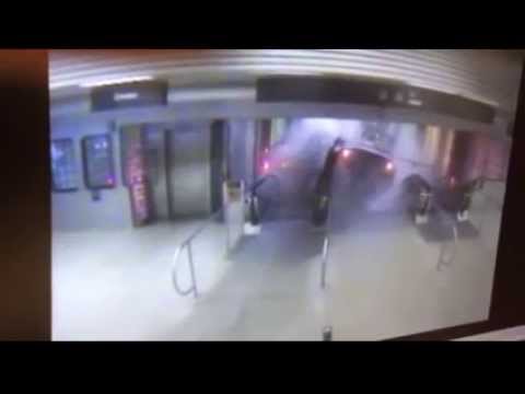 Alleged Security Camera footage of CTA derailment