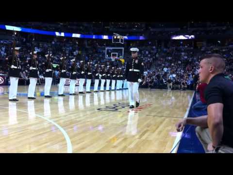 Marine Corps Silent Drill Platoon Stun A Packed Arena