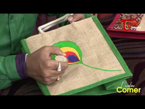 Creative Corner || How To Paint Beautiful Designs on Jute Bags