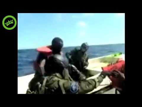 Somali Pirates attacking the wrong ship (French Navy ship lol)