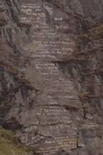 A right mess: the 100-foot poem painted on a cliff face in Snowdonia they can't wash off