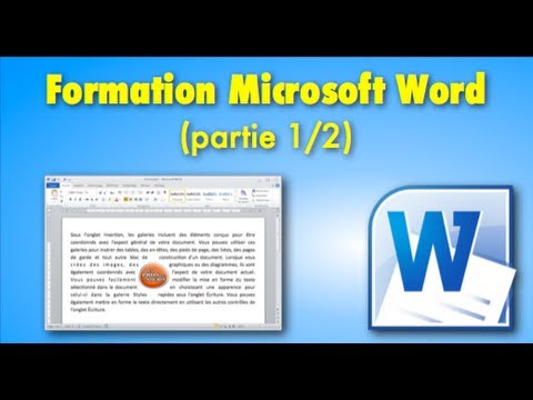 Cours / Formation Microsoft Word (partie 1/2)