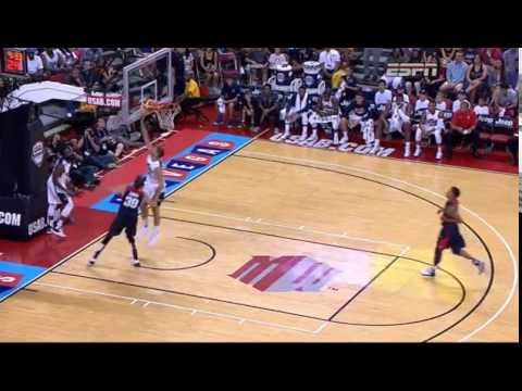 Paul George breaks his leg... - Team USA - Blue vs White 2014