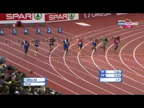 Men's 100m Final European Athletics Championships Zurich 2014