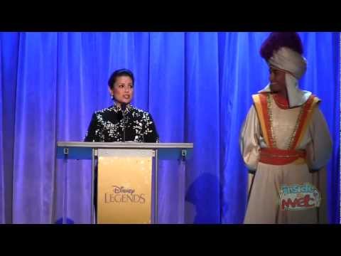 Lea Salonga (singing voices of Jasmine, Mulan) accepts Disney Legends award at the 2011 D23 Expo