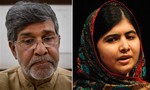 This photo combo shows Indian children's rights activist Kailash Satyarthi, left, and Malala Yousafzai, right