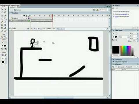 A Basic stickman animation using macromedia flash (EASY)