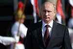 Russian President Vladimir Putin ahead of an official breakfast in his honour hosted by the President of the Federative Republic of Brazil Dilma Rousseff, Brasilia, Brazil, 15 July, 2014.